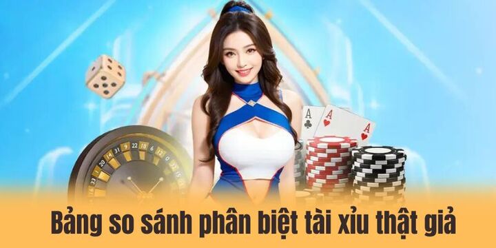 Bảng so sánh để phân biệt tài xỉu thật giả cho người mới