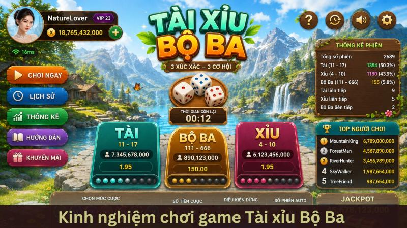Tài Xỉu Bộ Ba – Bí kíp chinh phục game cược thế hệ mới 4 Chiến thuật dùng khi săn tài xỉu bộ ba