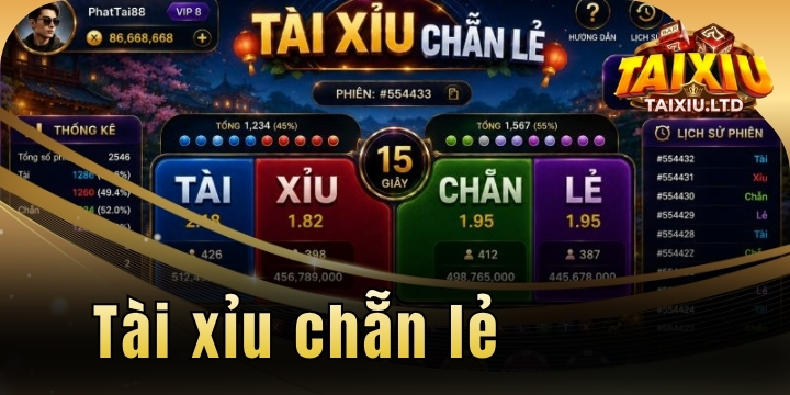Tài xỉu chẵn lẻ - Xu hướng cá cược và chiến thuật làm chủ bảng vị