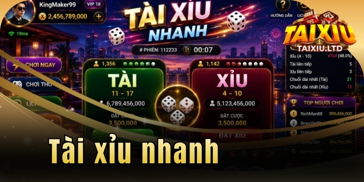 Tài xỉu nhanh – Bí kíp sinh tồn và hốt bạc tại các bàn cược 17 tai xiu nhanh 2026 moi nhat