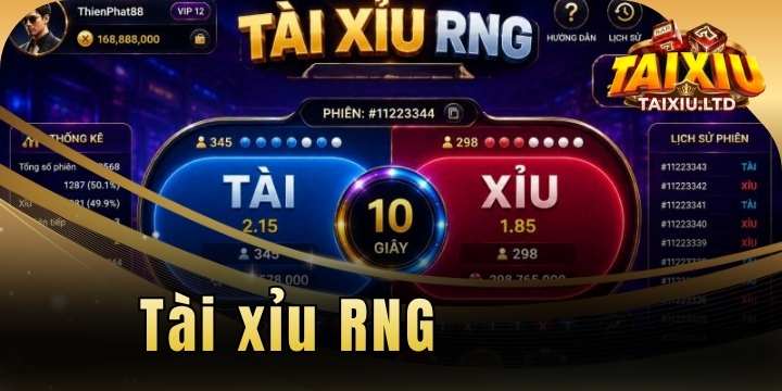 Tài xỉu RNG – Sân chơi xanh chín, cứ quay là trúng